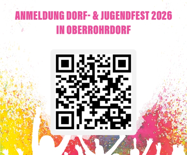 Anmeldung Dorf- & Jugendfest 2026 in Oberrohrdorf Anmeldung Dorf- & Jugendfest 2026 in Oberrohrdorf